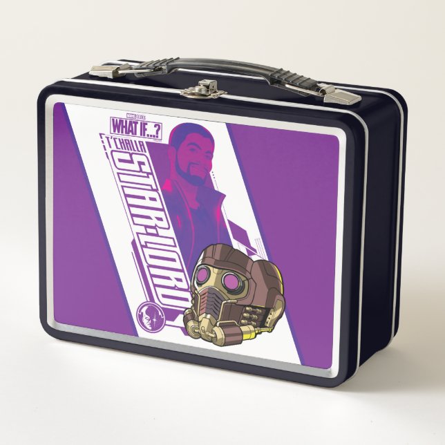 What If…? | T'Challa Star-Lord Character Graphic Metal Lunch Box (Front)