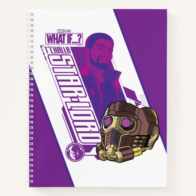 What If…? | T'Challa Star-Lord Character Graphic Notebook (Front)