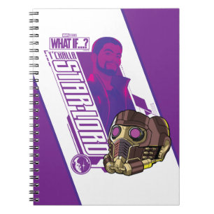 What If…?   T'Challa Star-Lord Character Graphic Notebook
