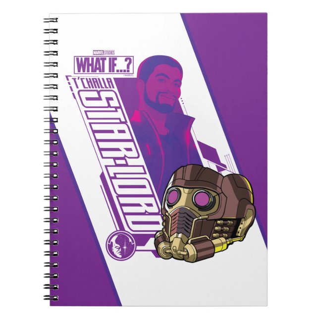 What If…? | T'Challa Star-Lord Character Graphic Notebook (Front)