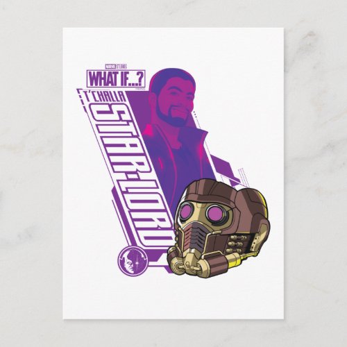 What Ifâ  TChalla Star_Lord Character Graphic Postcard