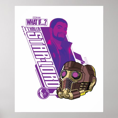 What Ifâ  TChalla Star_Lord Character Graphic Poster