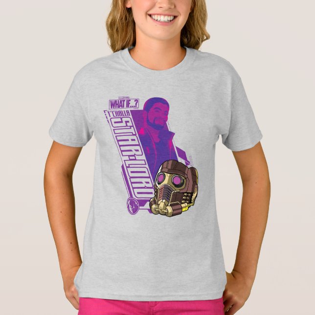 What If…? | T'Challa Star-Lord Character Graphic T-Shirt (Front)