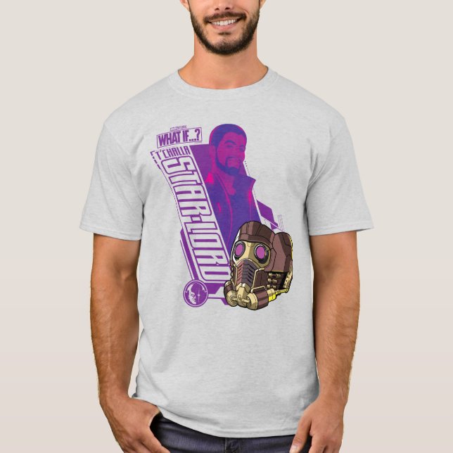 What If…? | T'Challa Star-Lord Character Graphic T-Shirt (Front)