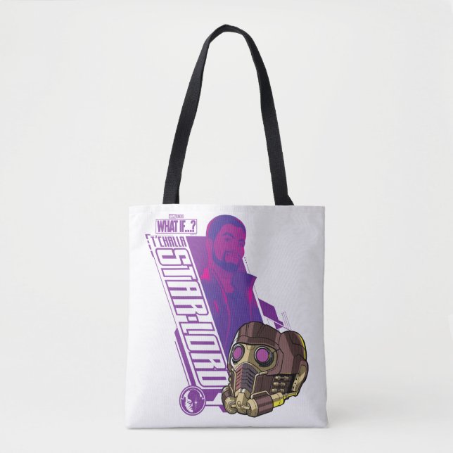 What If…? | T'Challa Star-Lord Character Graphic Tote Bag (Front)