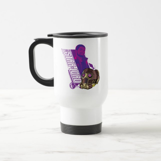 What If…? | T'Challa Star-Lord Character Graphic Travel Mug (Left)