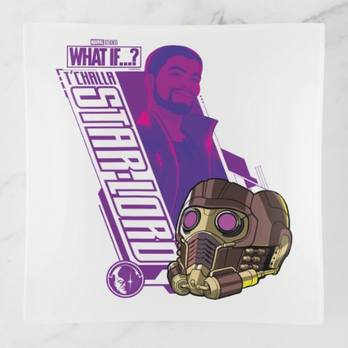 What Ifâ  TChalla Star_Lord Character Graphic Trinket Tray