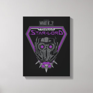 What If…? T'Challa Star-Lord Helmet Graphic Canvas Print