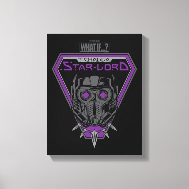 What If…? | T'Challa Star-Lord Helmet Graphic Canvas Print (Front)