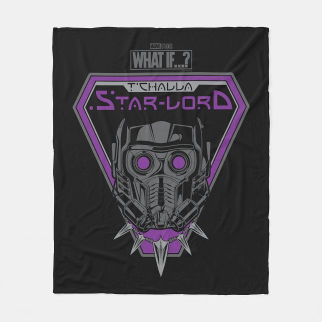 What If…? | T'Challa Star-Lord Helmet Graphic Fleece Blanket (Front)