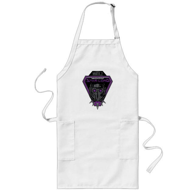 What If…? | T'Challa Star-Lord Helmet Graphic Long Apron (Front)