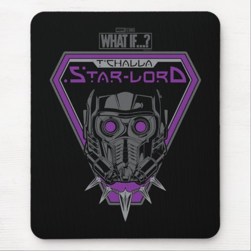 What If  TChalla Star_Lord Helmet Graphic Mouse Pad