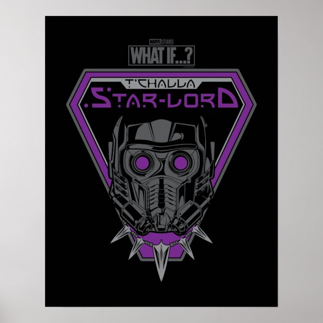 What If…? | T'Challa Star-Lord Helmet Graphic Poster (Front)
