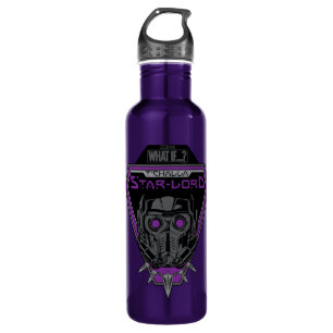 What If…?   T'Challa Star-Lord Helmet Graphic Stainless Steel Water Bottle