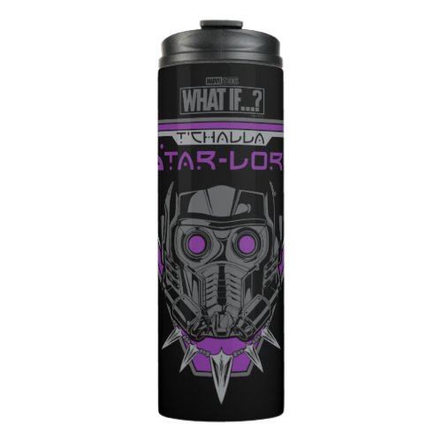 What Ifâ  TChalla Star_Lord Helmet Graphic Thermal Tumbler