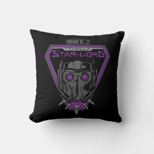 What Ifâ  TChalla Star_Lord Helmet Graphic Throw Pillow