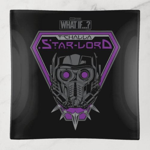 What If  TChalla Star_Lord Helmet Graphic Trinket Tray