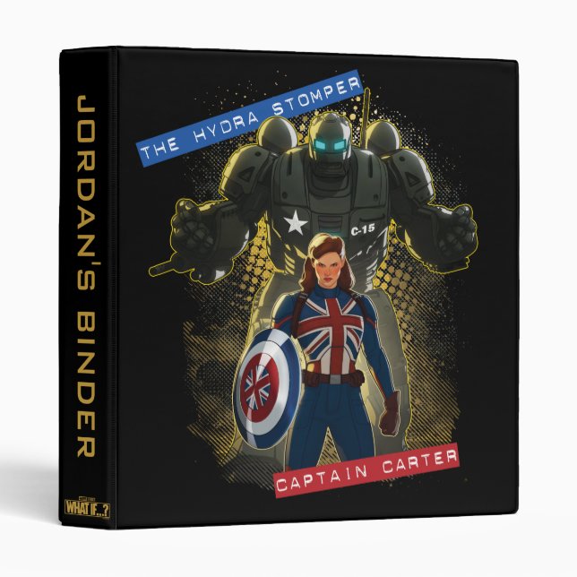 What If…? | The Hydra Stomper & Captain Carter 3 Ring Binder (Front/Spine)