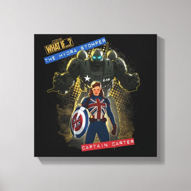 What If…? | The Hydra Stomper & Captain Carter Canvas Print (Front)