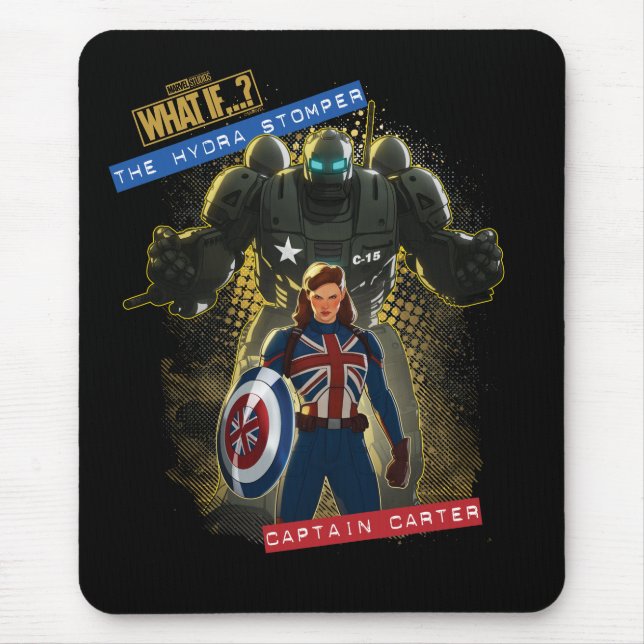 What If…? | The Hydra Stomper & Captain Carter Mouse Pad (Front)