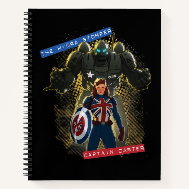 What If…? | The Hydra Stomper & Captain Carter Notebook (Front)