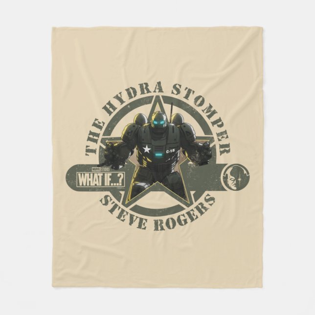 What If…? | The Hydra Stomper Steve Rogers Fleece Blanket (Front)