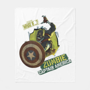 What If…? Zombie Captain America Tearing Thru Fleece Blanket