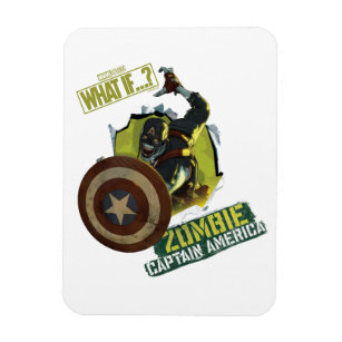 What If…?   Zombie Captain America Tearing Thru Magnet