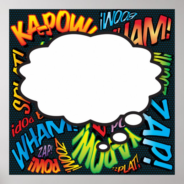 What I'm Thinking Comic Book Pop Art Poster (Front)