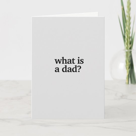 What Is A Dad Funny Pregnancy Announcement Card