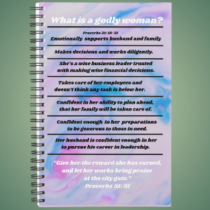 What Is A Godly Woman, Proverbs 31 Christian Planner