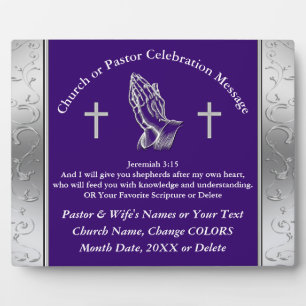 What is a Good Gift for Pastor Personalized Pastor Plaque