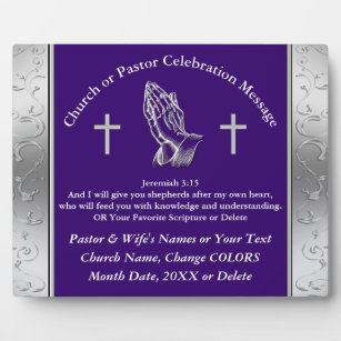 What is a Good Gift for Pastor Personalized Pastor Plaque