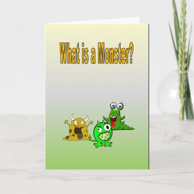 What is a Monster? Card (Front)