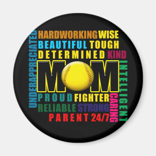 What is a Softball Mom copy.png Magnet