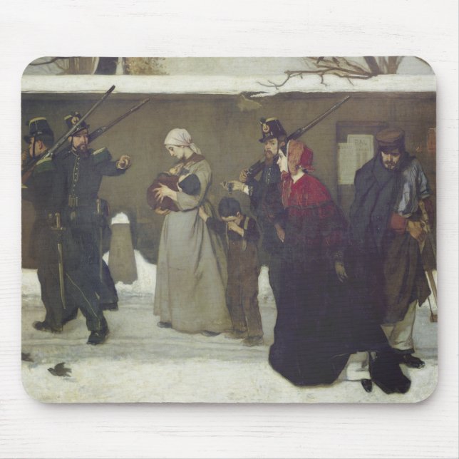 What is Called Vagrancy or Hunters of Vincennes Mouse Pad (Front)