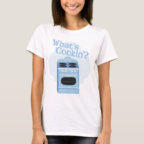  What Is Cooking Fun Retro Oven Illustration Art T_Shirt