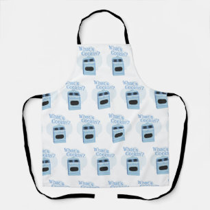 What Is Cooking Fun Retro Oven Illustration Design Apron