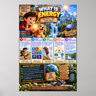 What Is Energy Infographic Poster