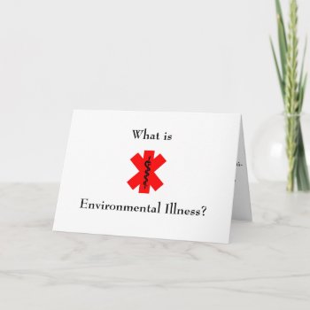 What Is Environmental Illness Card by LLChemis_Creations at Zazzle