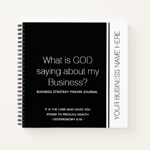 WHAT IS GOD SAYING Business Prayer Journal