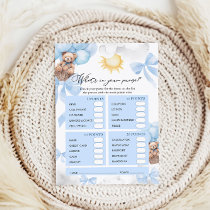 What Is in Your Purse Baby Shower Game