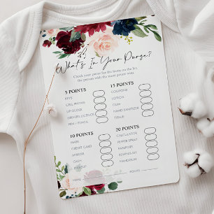 What Is in Your Purse Baby Shower Game