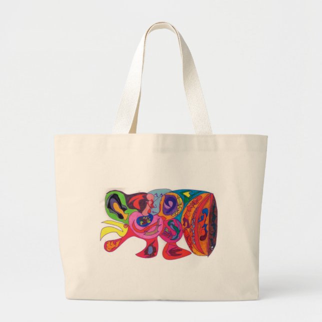 What Is It edited.jpg Large Tote Bag (Front)