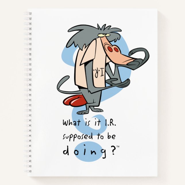 What is it I.R. Supposed To Be Doing?™ Notebook (Front)