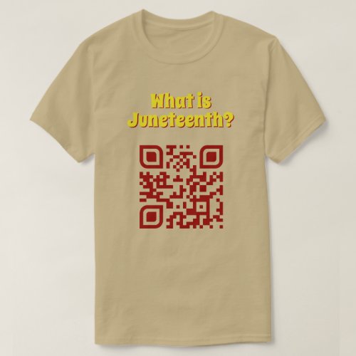 What is Juneteenth QR Code T_Shirt