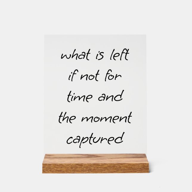 What Is Left Acrylic Sign (Front)