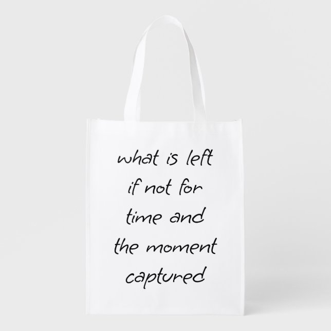 What Is Left Reusable Grocery Bag (Front)