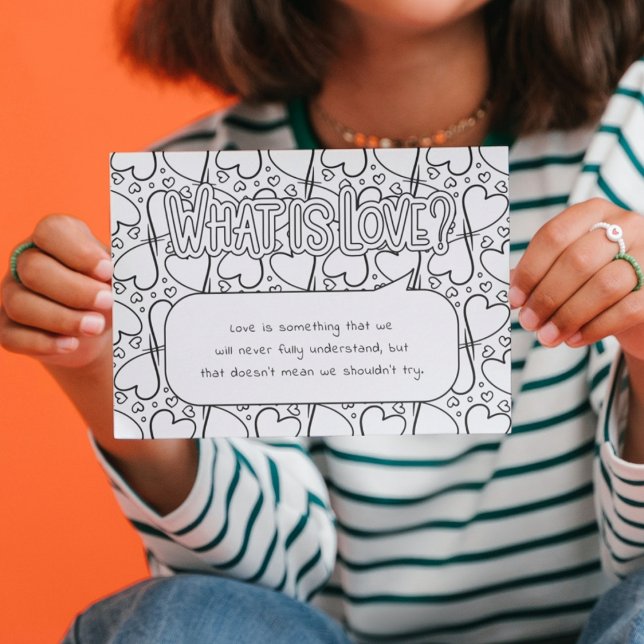 What is Love Coloring Postcard (Creator Uploaded)