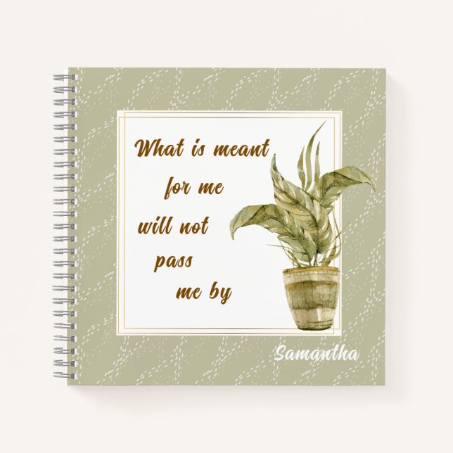 What is Meant for Me Spiral Notebook (Front)